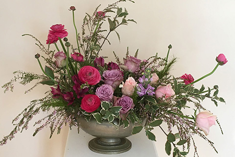 Roses Pink Mauve Whimsical
